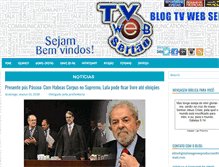 Tablet Screenshot of blogtvwebsertao.com.br